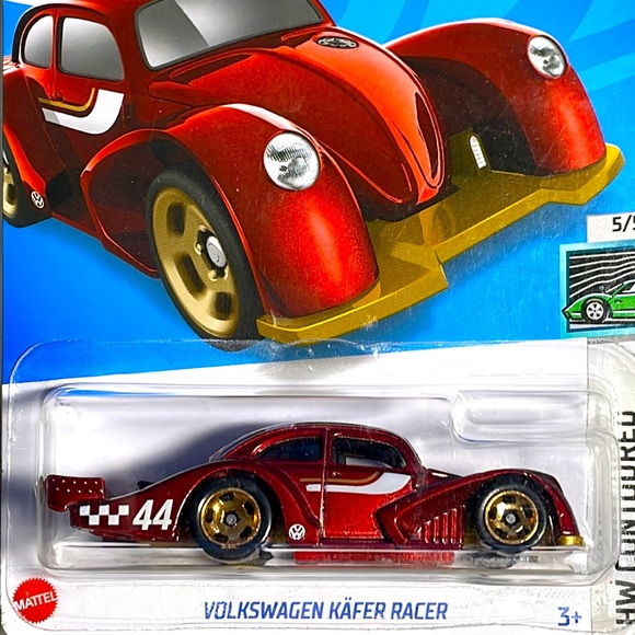 Hot Wheels Volkswagen Coccinelle Racer HW Contoured 5/5 - HCW48 - Carte Courte Mattel 2022